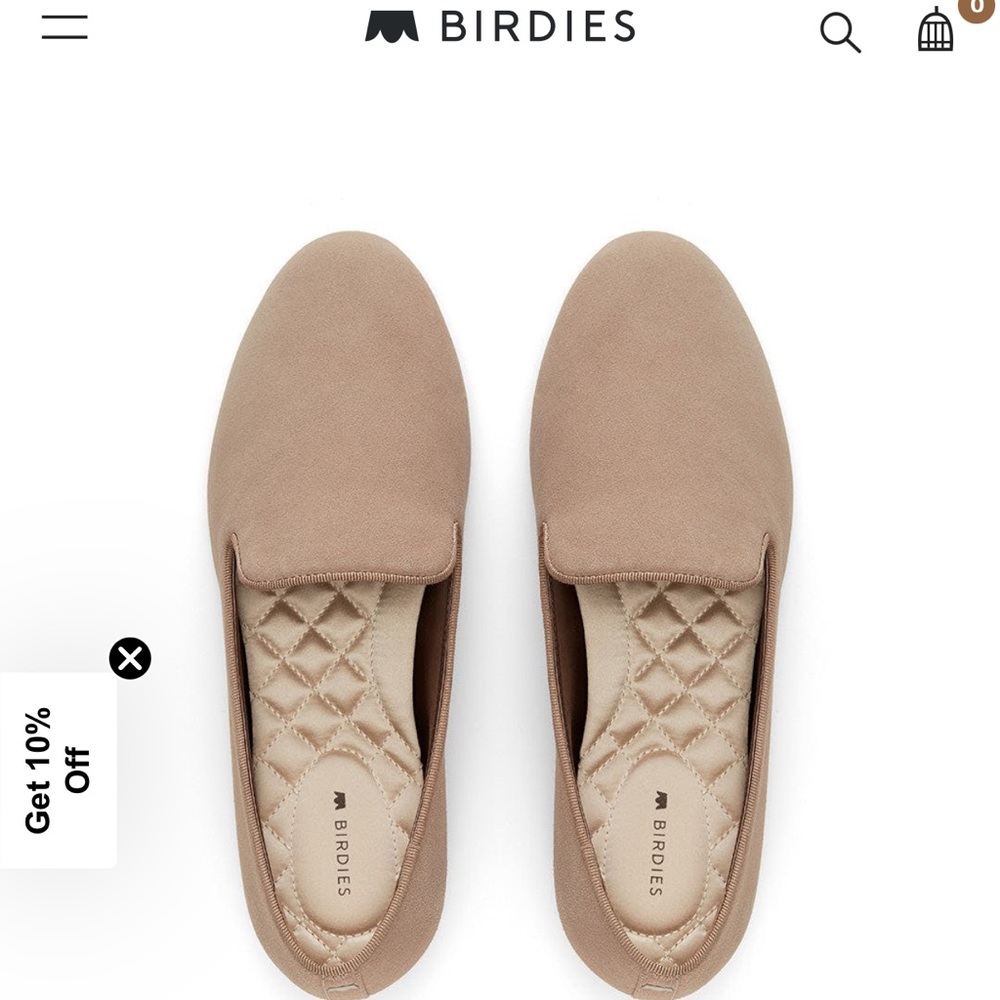 BIRDIES | NWT The Starling suede flats in Latte | Size 9